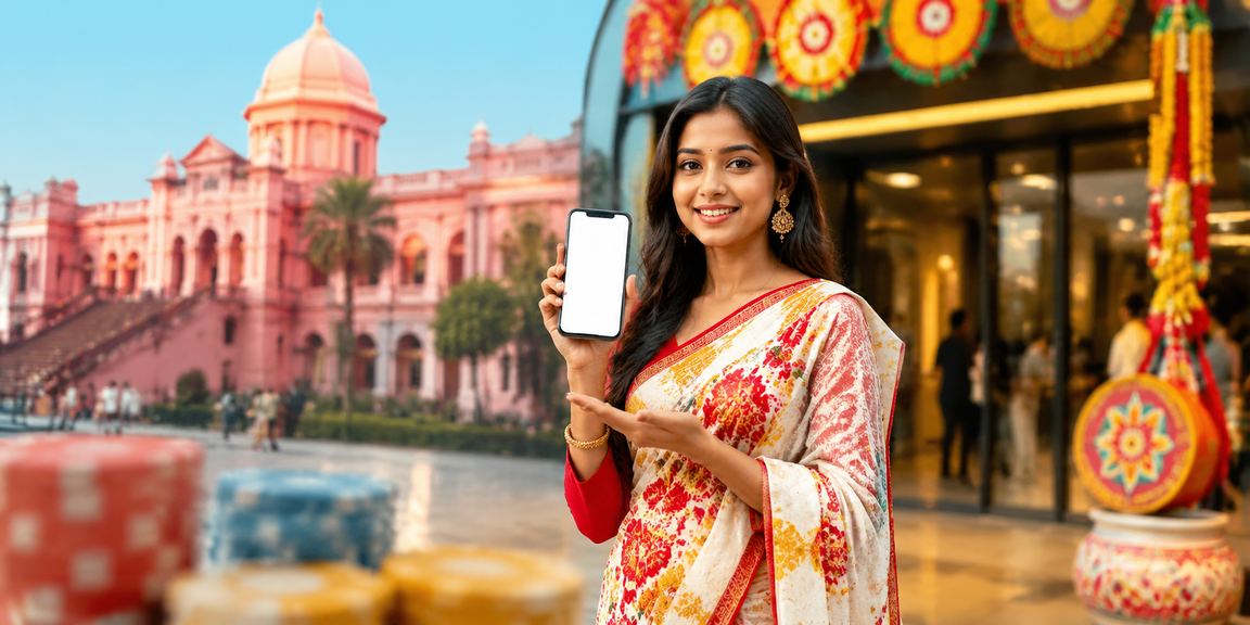 ঢাকায় ক্যাসিনো অ্যাপ ও পহেলা বৈশাখ উৎসবের দৃশ্য